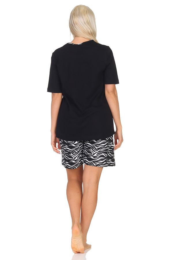 Normann Damen kurzarm Pyjama Shorty Schlafanzug mit Tiermotiv - auch in Übergrößen Normann Damen kurzarm Pyjama Shorty Schlafanzug mit Tiermotiv - auch in Übergrößen