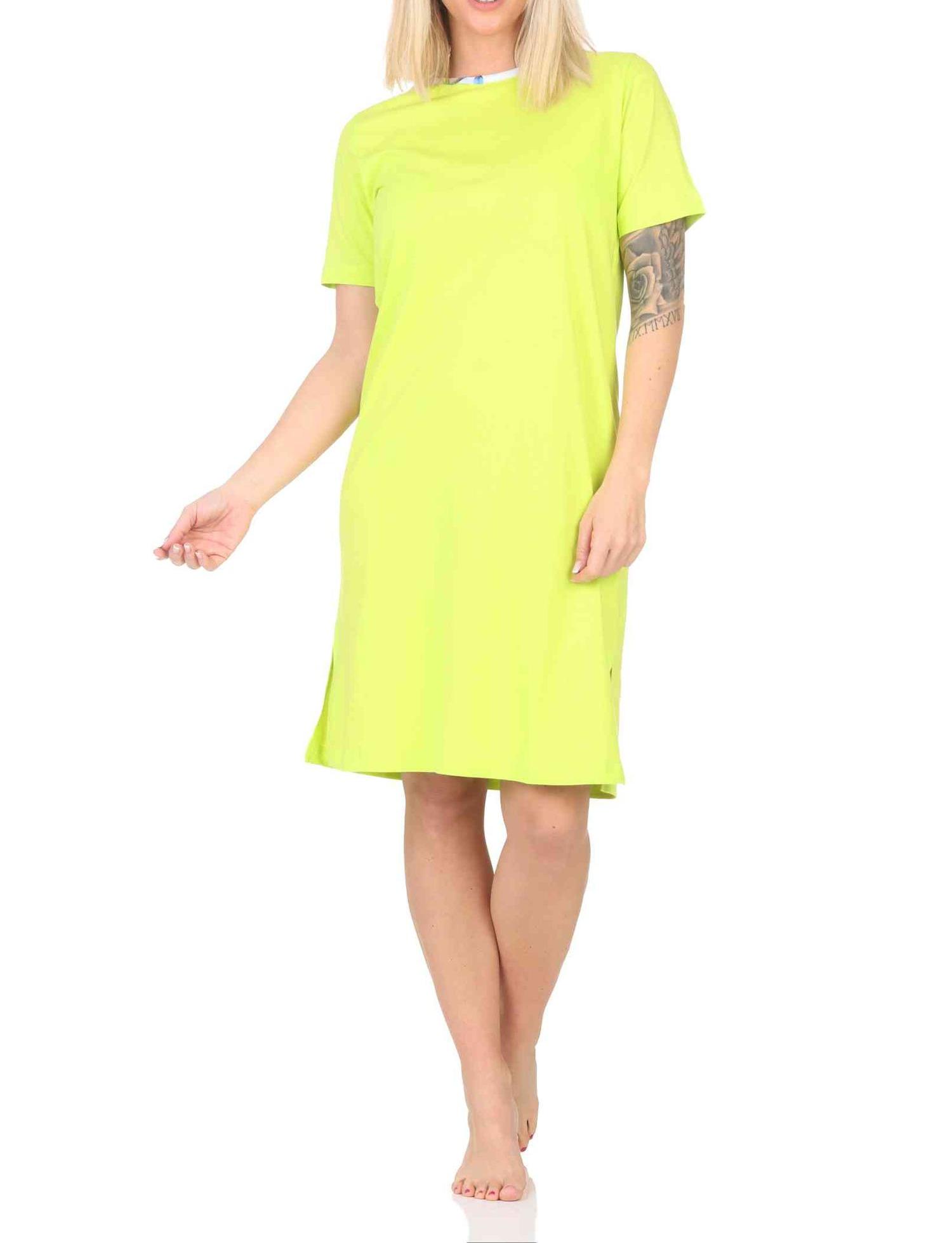 Normann Damen kurzarm Nachthemd mit floralen Print Normann Damen kurzarm Nachthemd mit floralen Print