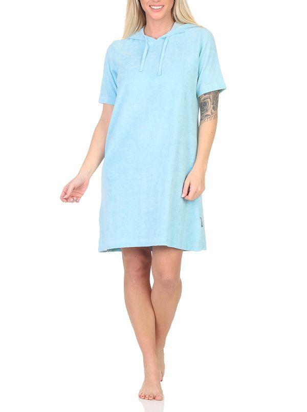 Normann Damen Frottee kurzarm Nachthemd – ideal auch als Beachwear oder Homewear Normann Damen Frottee kurzarm Nachthemd – ideal auch als Beachwear oder Homewear