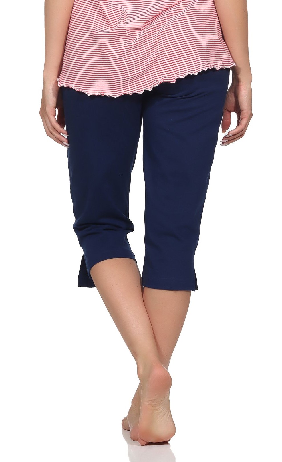 Damen Schlafanzug Pyjama Capri-Hose 3/4-lang - Mix & Match - perfekt zu kombinieren