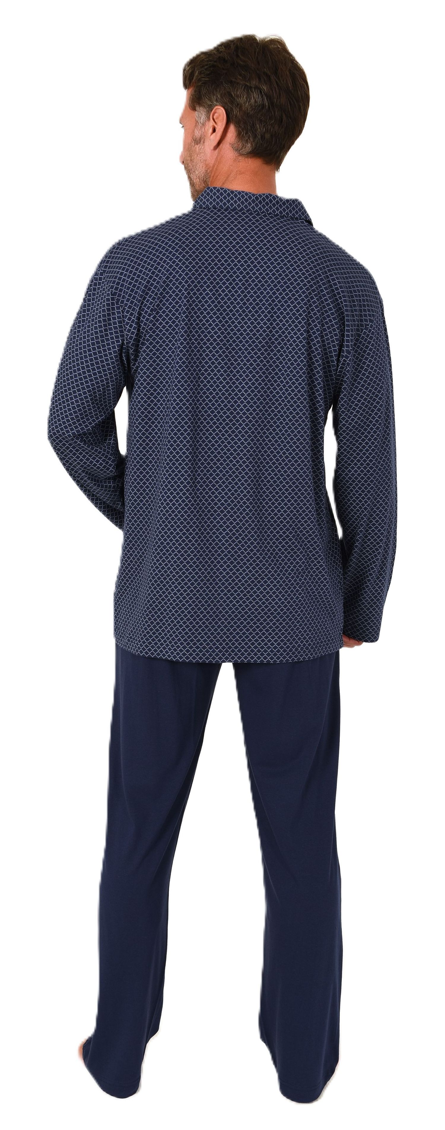 Normann Herren Langarm Schlafanzug Jersey Pyjama zum durchknöpfen, auch in Übergrössen Normann Herren Langarm Schlafanzug Jersey Pyjama zum durchknöpfen, auch in Übergrössen