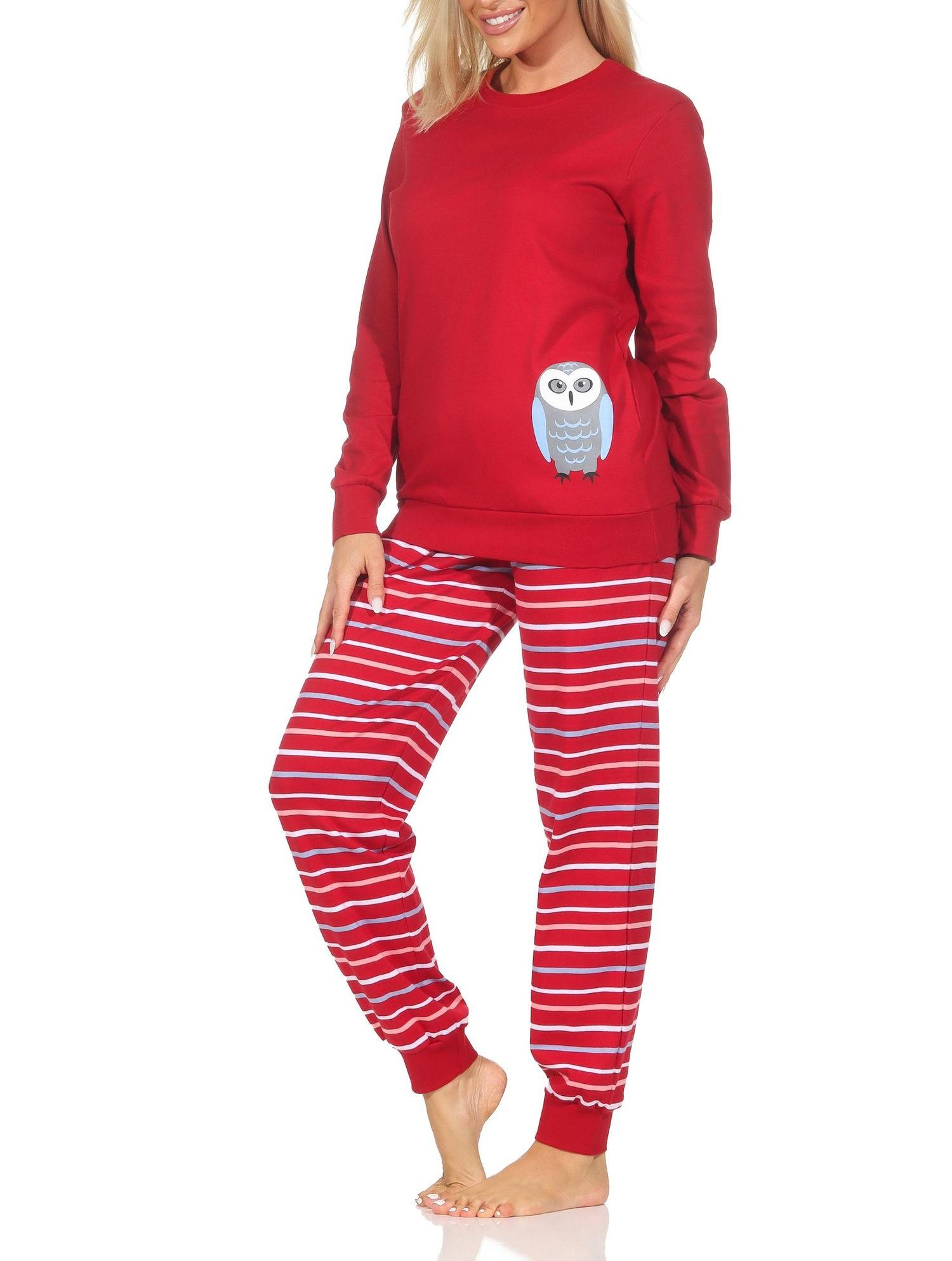 Normann Damen Schlafanzug mit Bündchen in Kuschel Interlock Qualität mit süssen Tiermotiv Normann Damen Schlafanzug mit Bündchen in Kuschel Interlock Qualität mit süssem Tiermotiv