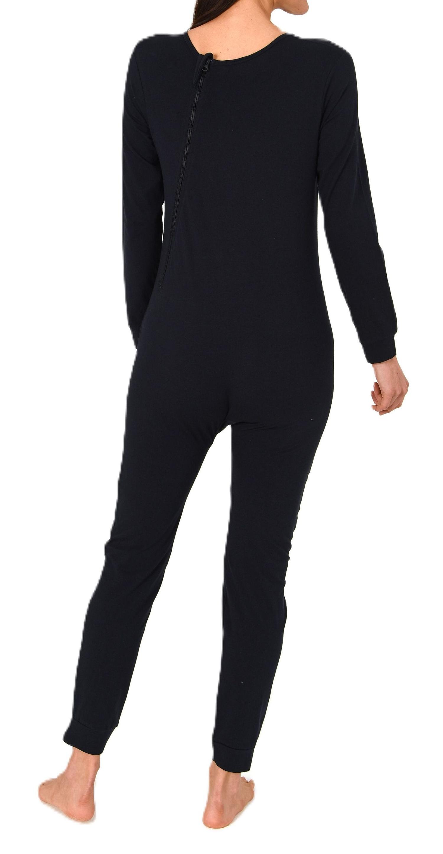 Pflegebody langarm – UNISEX – Einteiler Body Schlafananzug mit Reißverschluss am Rücken