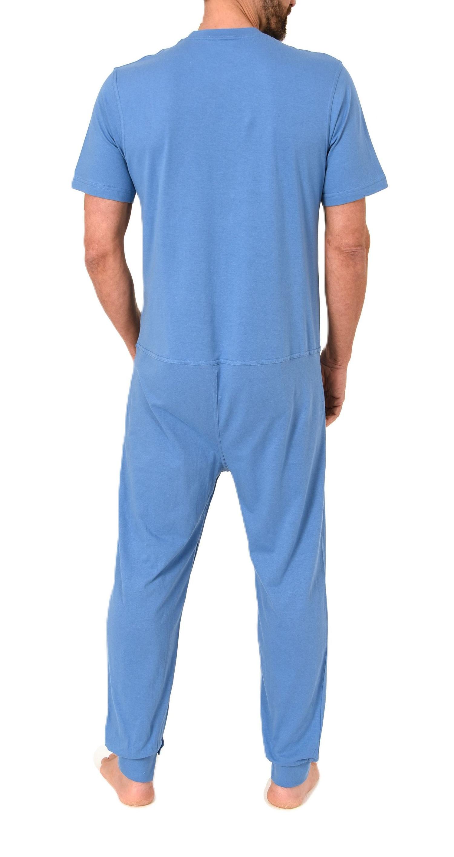 Herren Pflegeoverall kurzarm Schlafanzug mit langen Bein und Reißverschluss am Bein Herren Pflegeoverall kurzarm Schlafanzug mit langen Bein und Reißverschluss am Bein