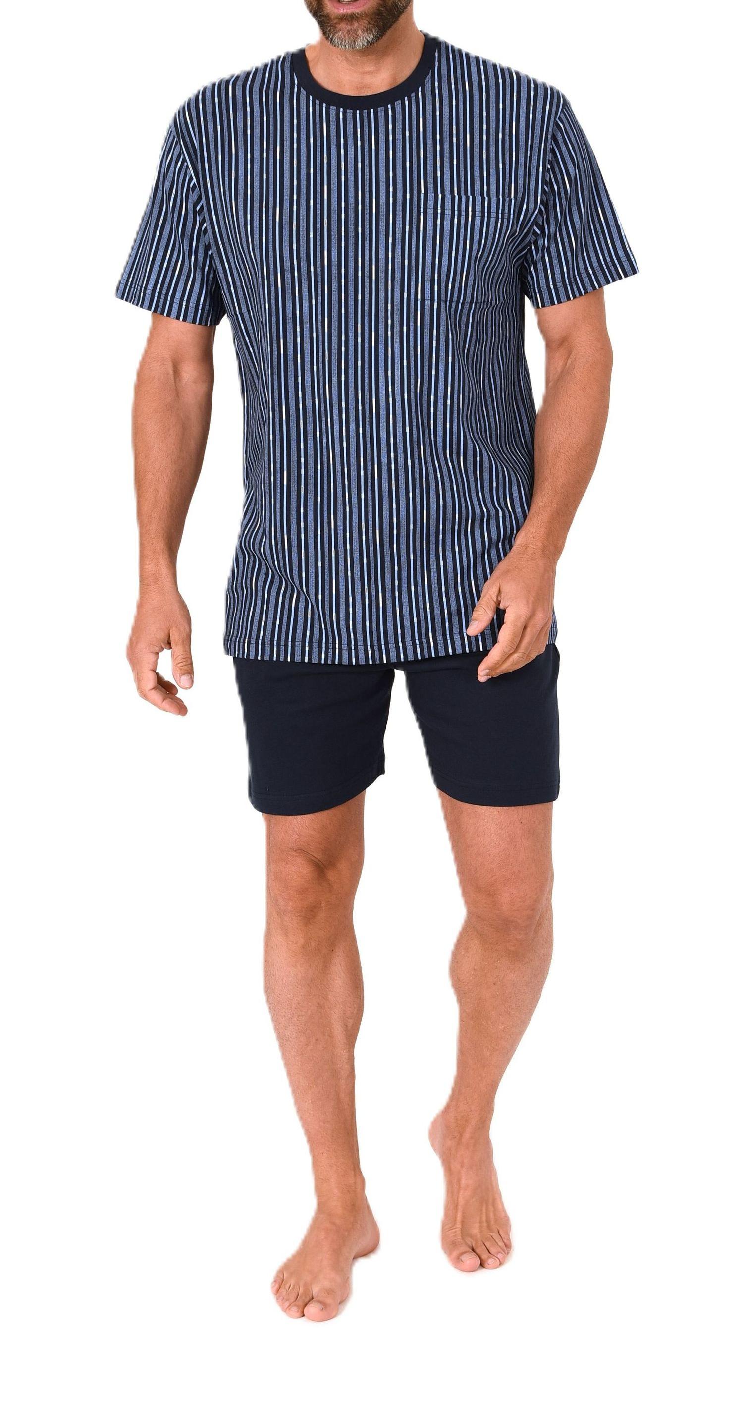 Normann Herren kurzarm Schlafanzug Shorty Pyjama aus Baumwolle Normann Herren kurzarm Schlafanzug Shorty Pyjama aus Baumwolle