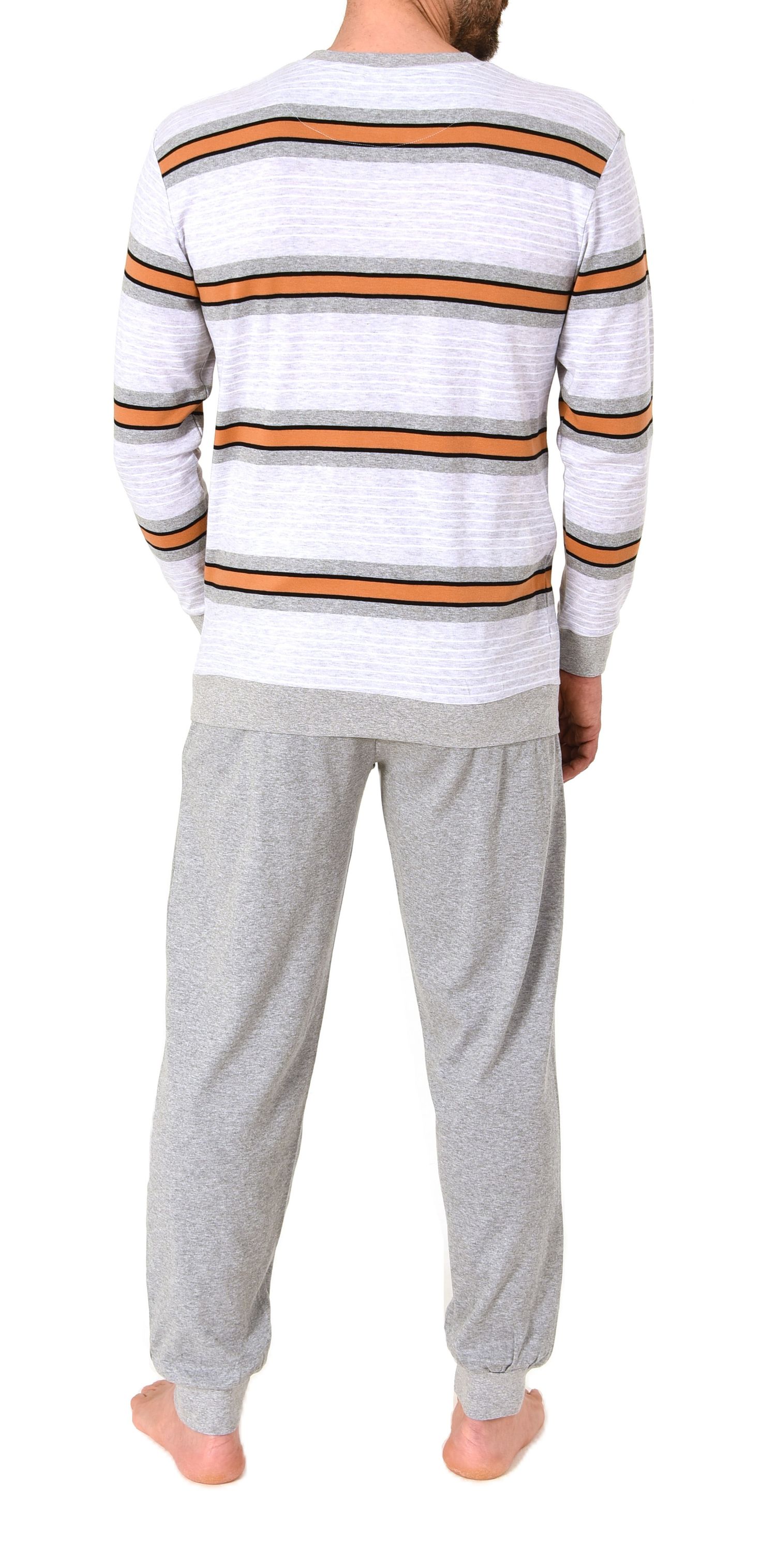 Herren Pyjama mit Bündchen in warmer Interlock Qualität - auch in Übergröße Herren Pyjama mit Bündchen in warmer Interlock Qualität - auch in Übergröße