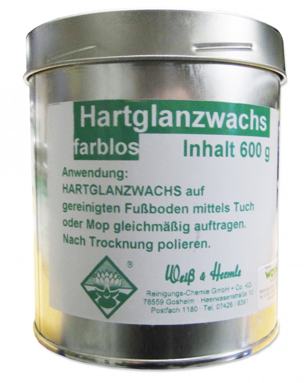 Weiß & Hermle Hartglanzwachs Bohnerwachs farblos 4 kg