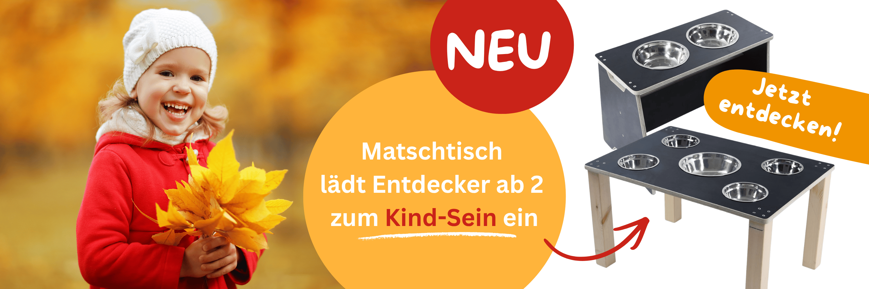 NEU: Matschtisch lädt Entdecker ab 2 Jahren zum Kind-Sein ein