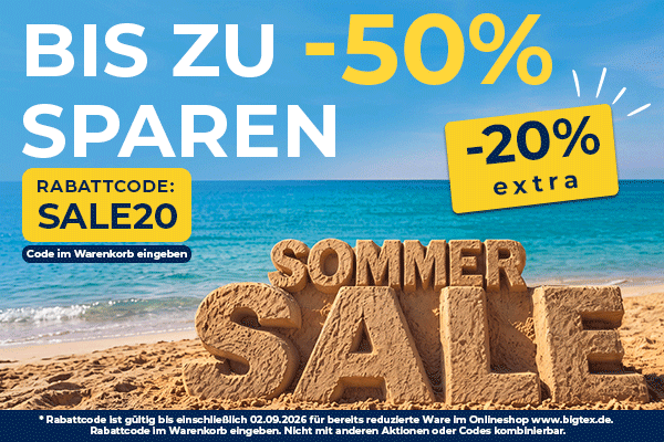 Sommer SALE -20% extra Sommer SALE -20% extra