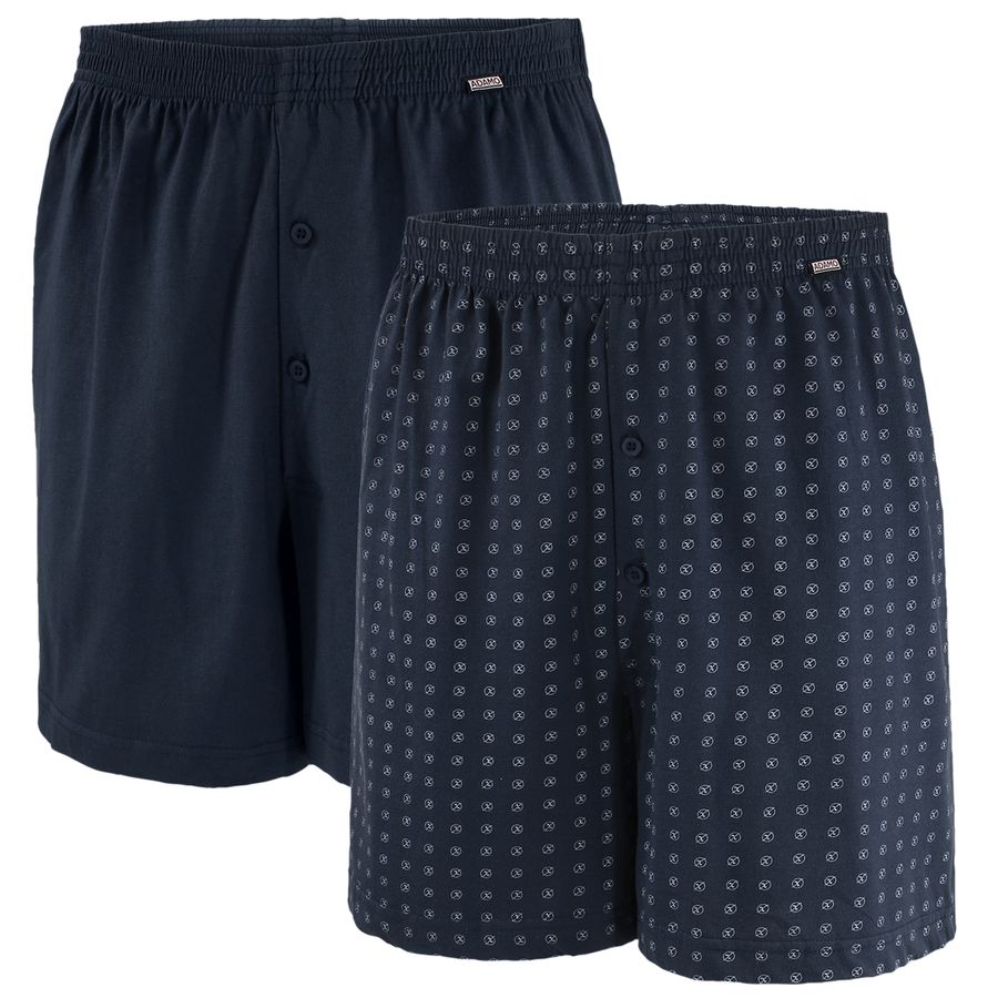Boxershorts Übergröße 2er Pack dunkelblau Adamo
