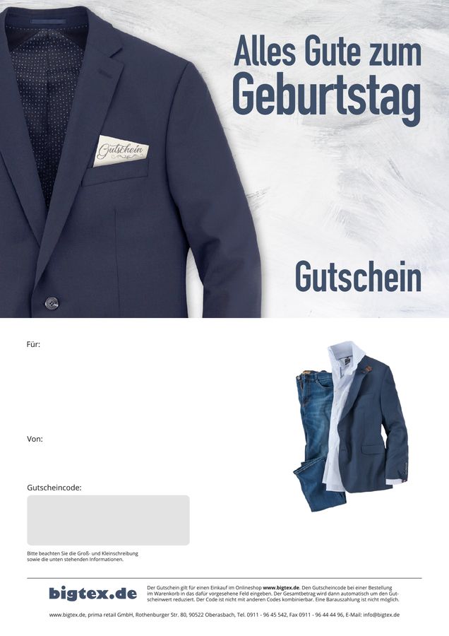 Digitaler Geschenkgutschein Geburtstag 20,00 Euro