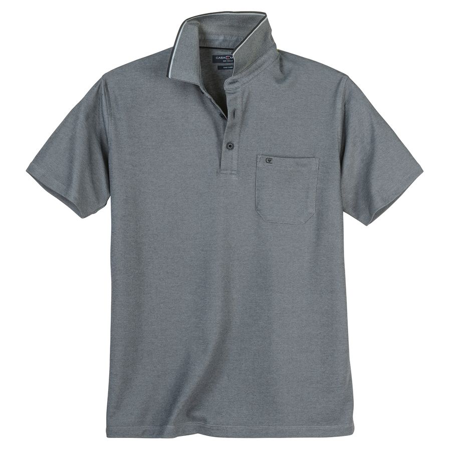 CasaModa XXL Poloshirt easy care grau melange