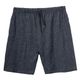 Adamo kurze Homewear-Hose blau melange Übergröße