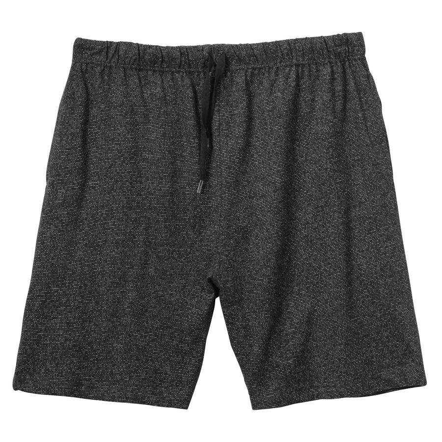 Adamo kurze Homewear-Hose Übergröße schwarz melange