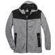 Blue Wave XXL Strick-Fleecejacke hellgrau melange Blue Wave XXL Strick-Fleecejacke hellgrau melange