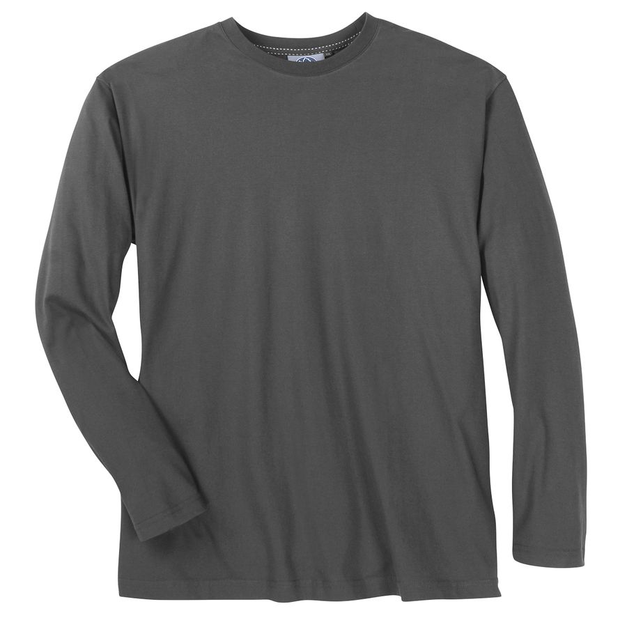 Basic Longsleeve XXL dunkelgrau Ahorn Sportswear