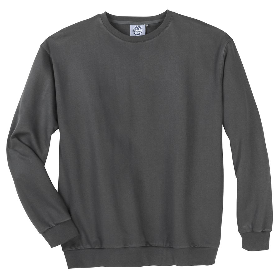 Basic Sweatshirt dunkelgrau Ahorn Sportswear XXL