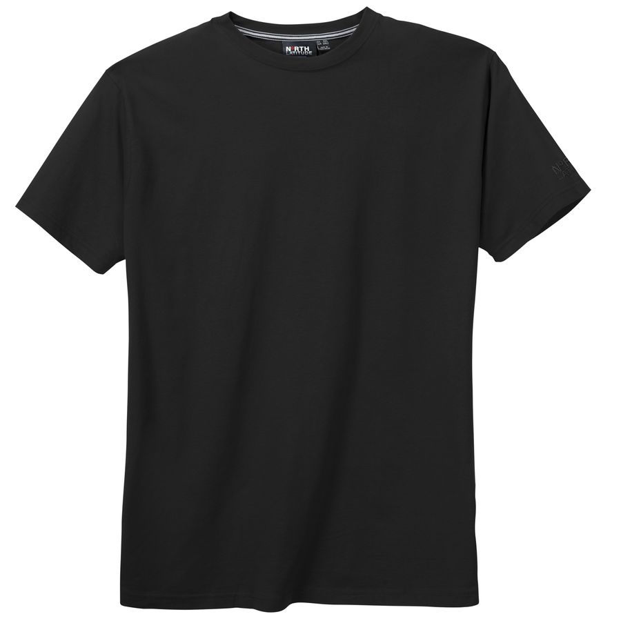 North Latitude T-Shirt schwarz Übergröße