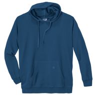 Basic Kapuzen-Sweatshirt Ahorn stahlblau Übergröße