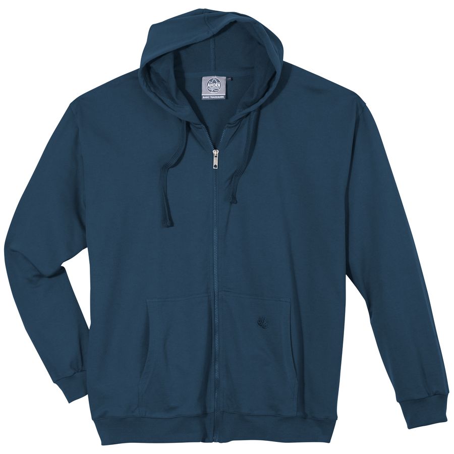 Ahorn Sportswear Kapuzen-Sweatjacke stahlblau XXL