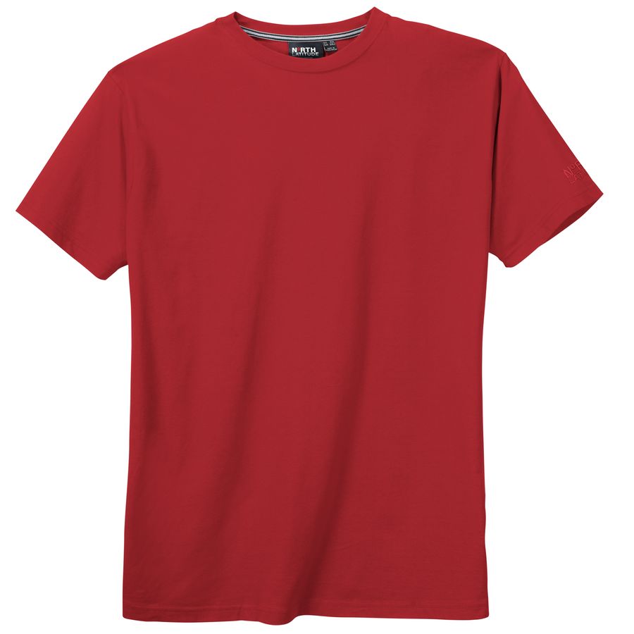 North Latitude T-Shirt rot Übergröße