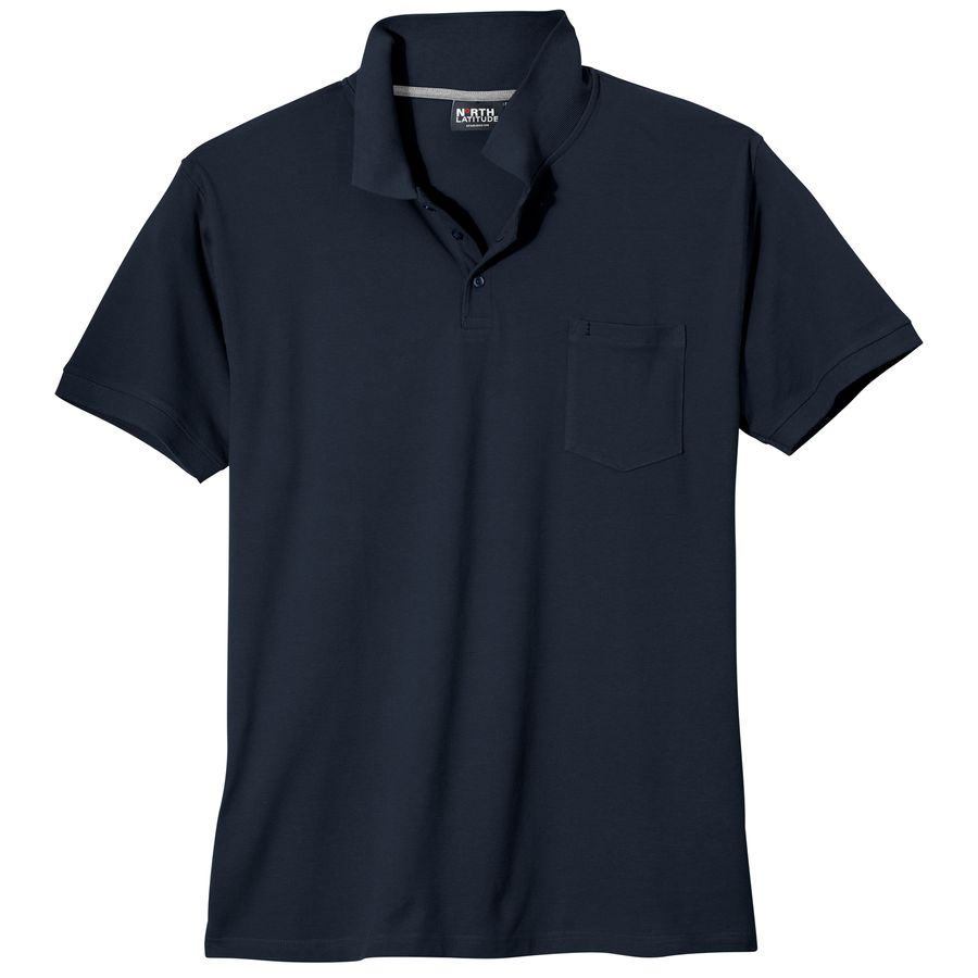 North Latitude Poloshirt Übergröße dunkelblau