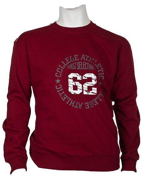 DAVE´S Sweatshirt rot große Größen