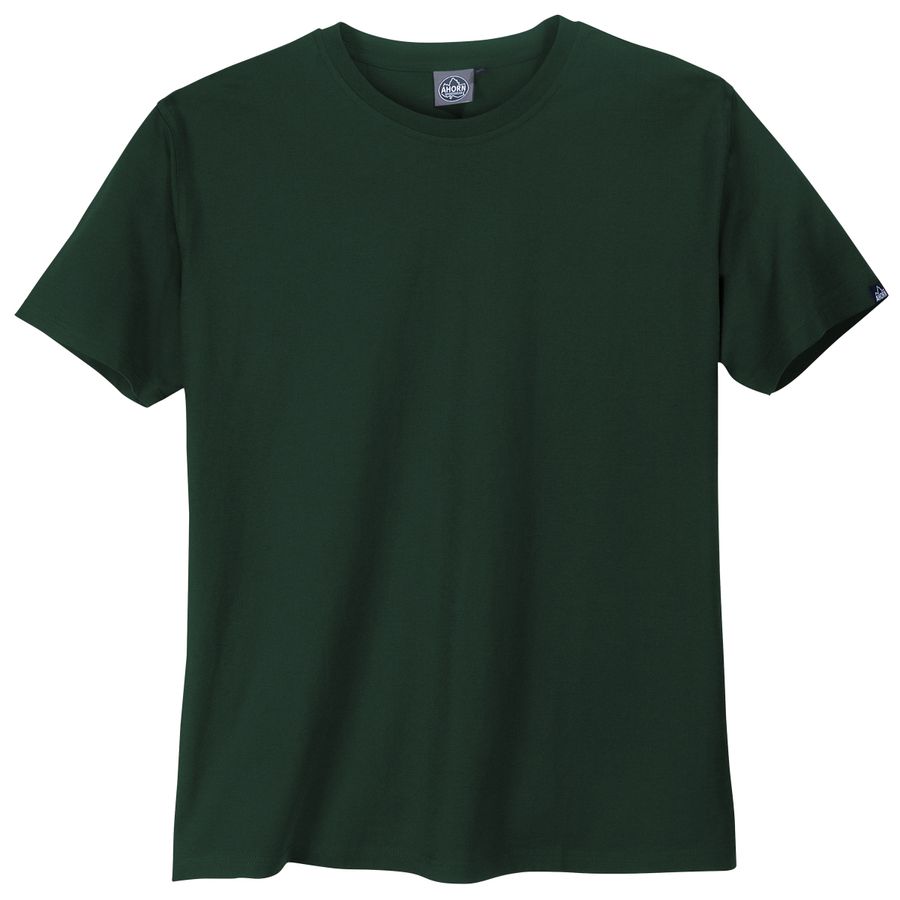 Ahorn Sportswear Basic T-Shirt dunkelgrün Übergröße