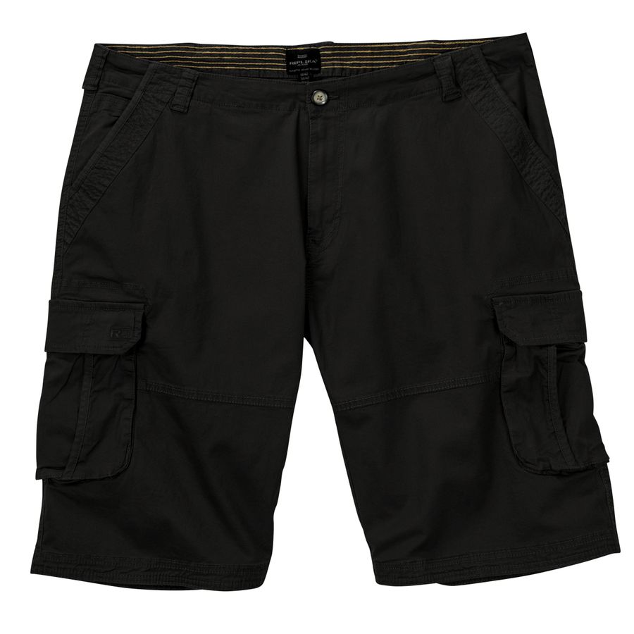 Replika by Allsize Cargoshorts schwarz große Größen