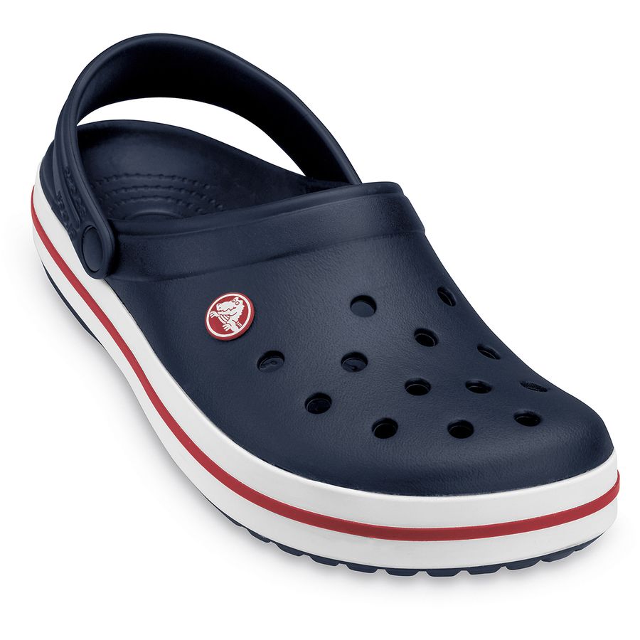 Crocs Clogs navy-weiß-rot große Größen Crocband™