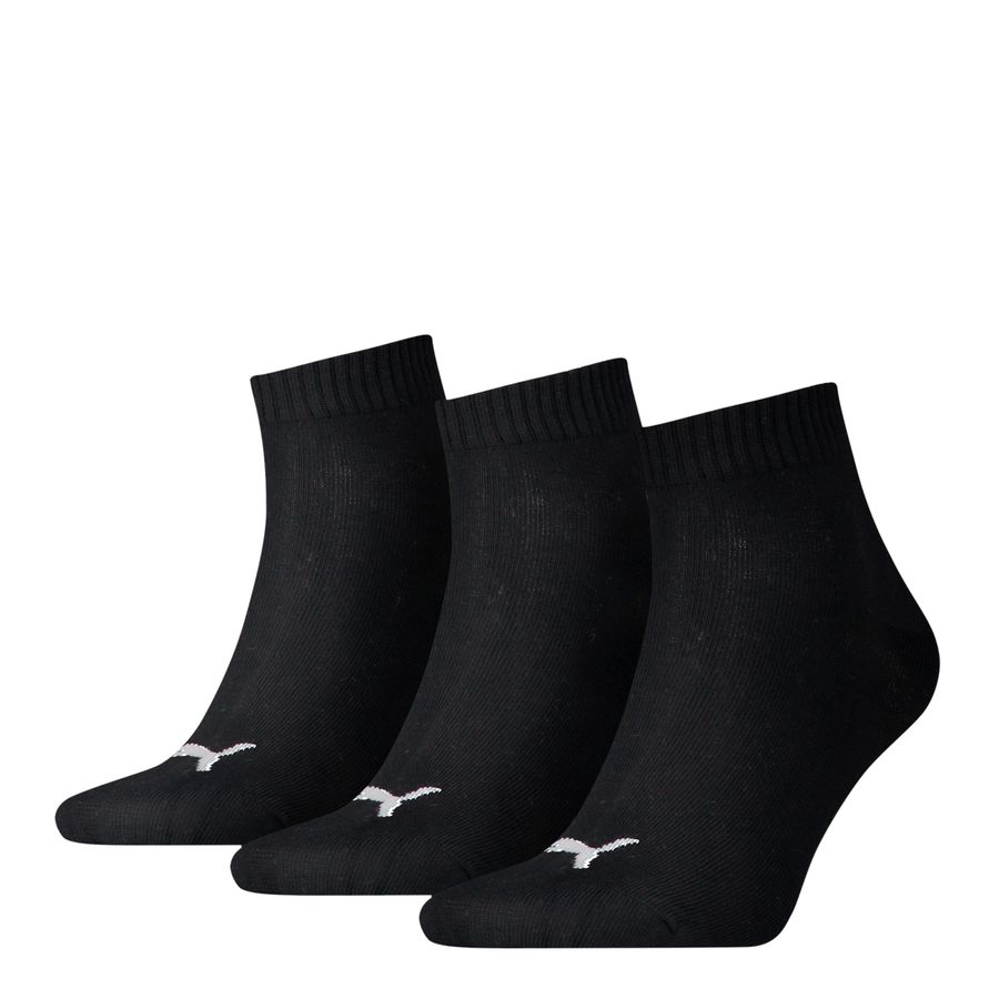 Puma Quarter Kurzsocken schwarz 3er-Pack