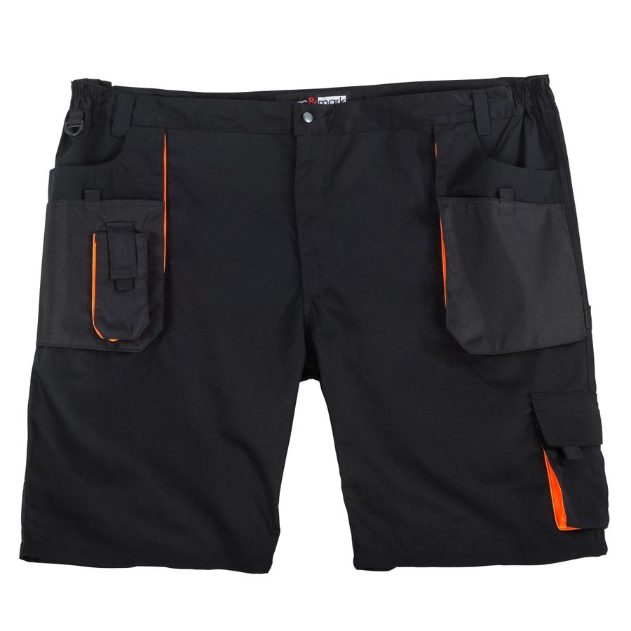 Marc & Mark Arbeits-Shorts Übergröße schwarz