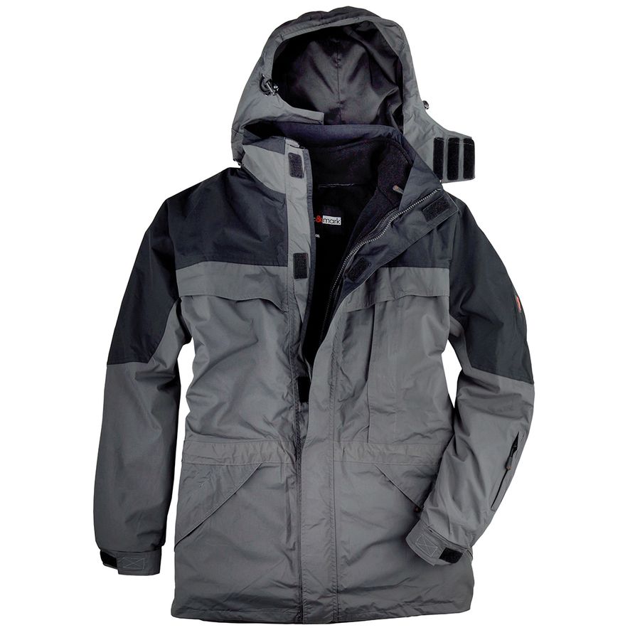 Marc & Mark 3-in-1 Funktionsjacke XXL anthrazit