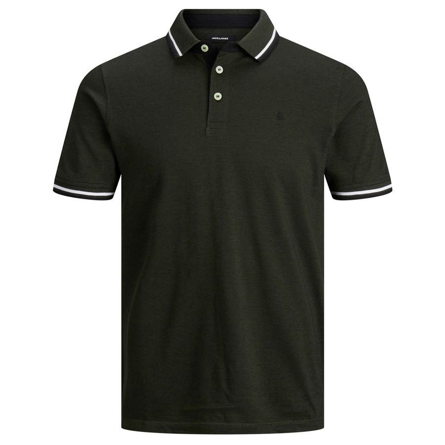 Jack&Jones Polo XXL JJEPAULOS dunkeloliv melange