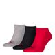 Puma 3er-Pack Sneaker-Socken rot/schwarz/grau Puma 3er-Pack Sneaker-Socken rot/schwarz/grau
