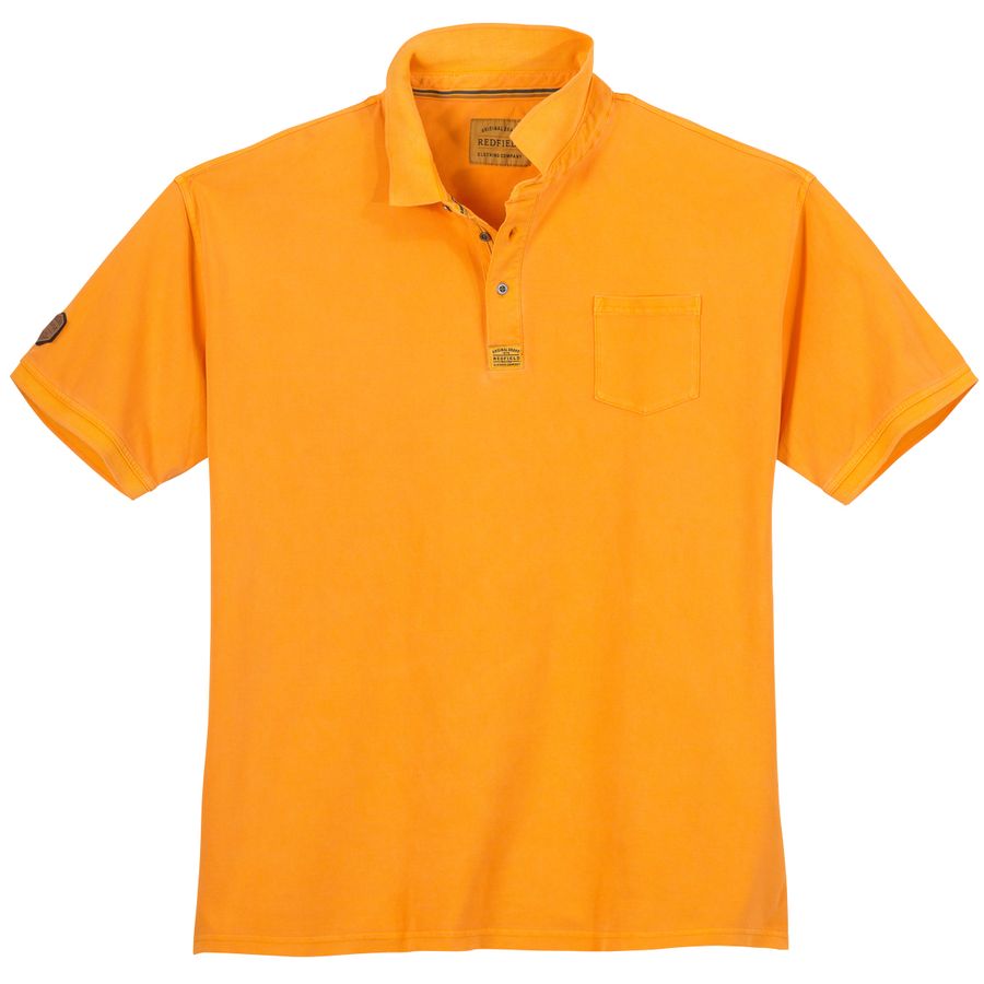 Redfield modisches Übergrößen Poloshirt orange