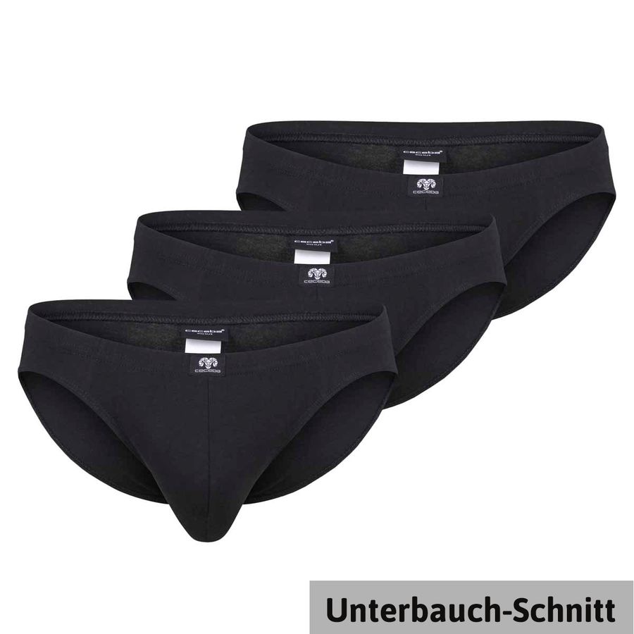 Ceceba 3er-Pack Unterbauch-Stretch XXL schwarz