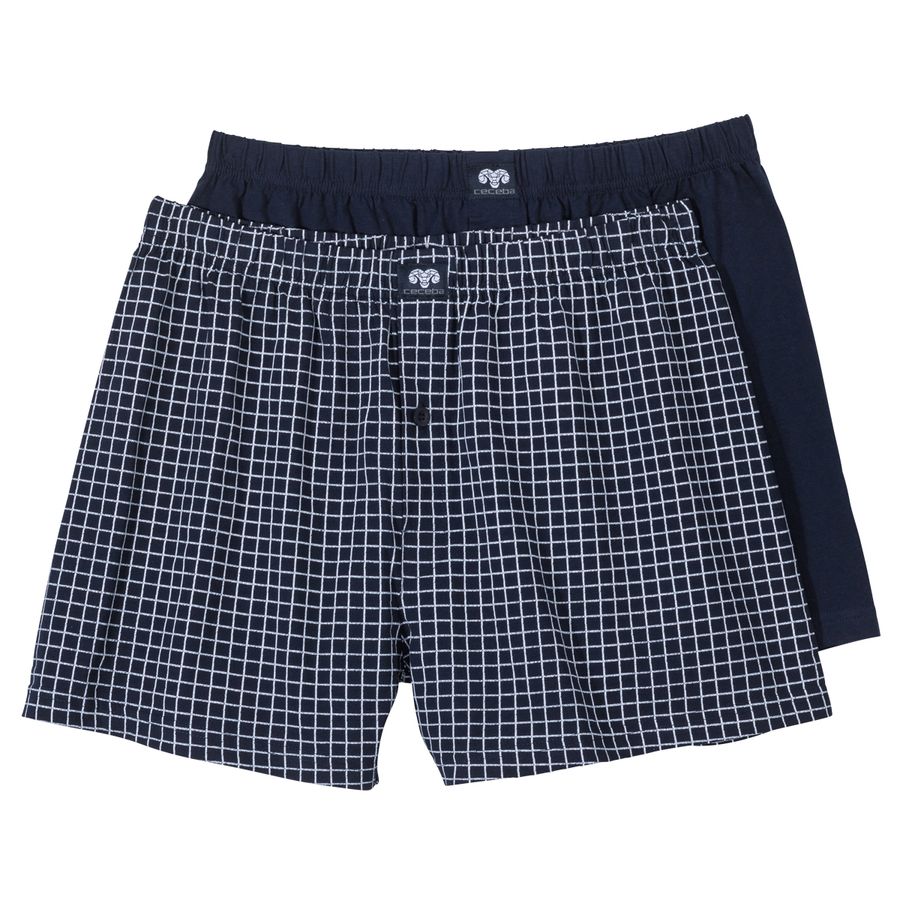 Ceceba 2er-Pack Boxershorts XXL navy/Gitterkaro