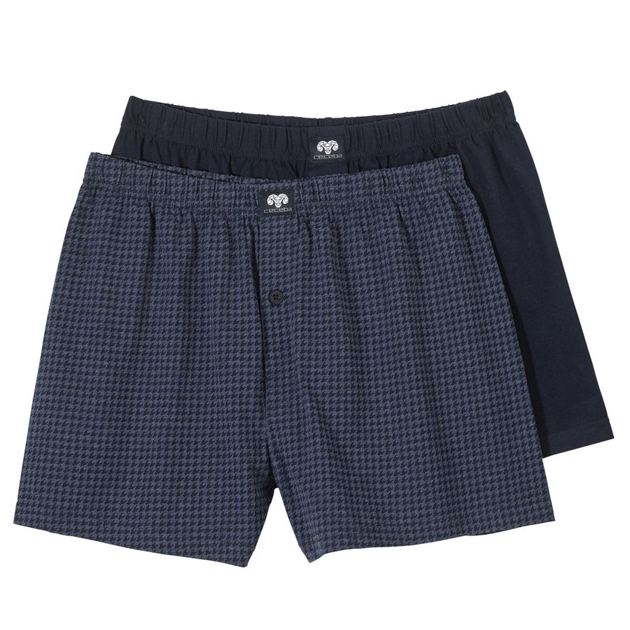 Ceceba 2er-Pack Boxershorts XXL navy/Hahnentritt