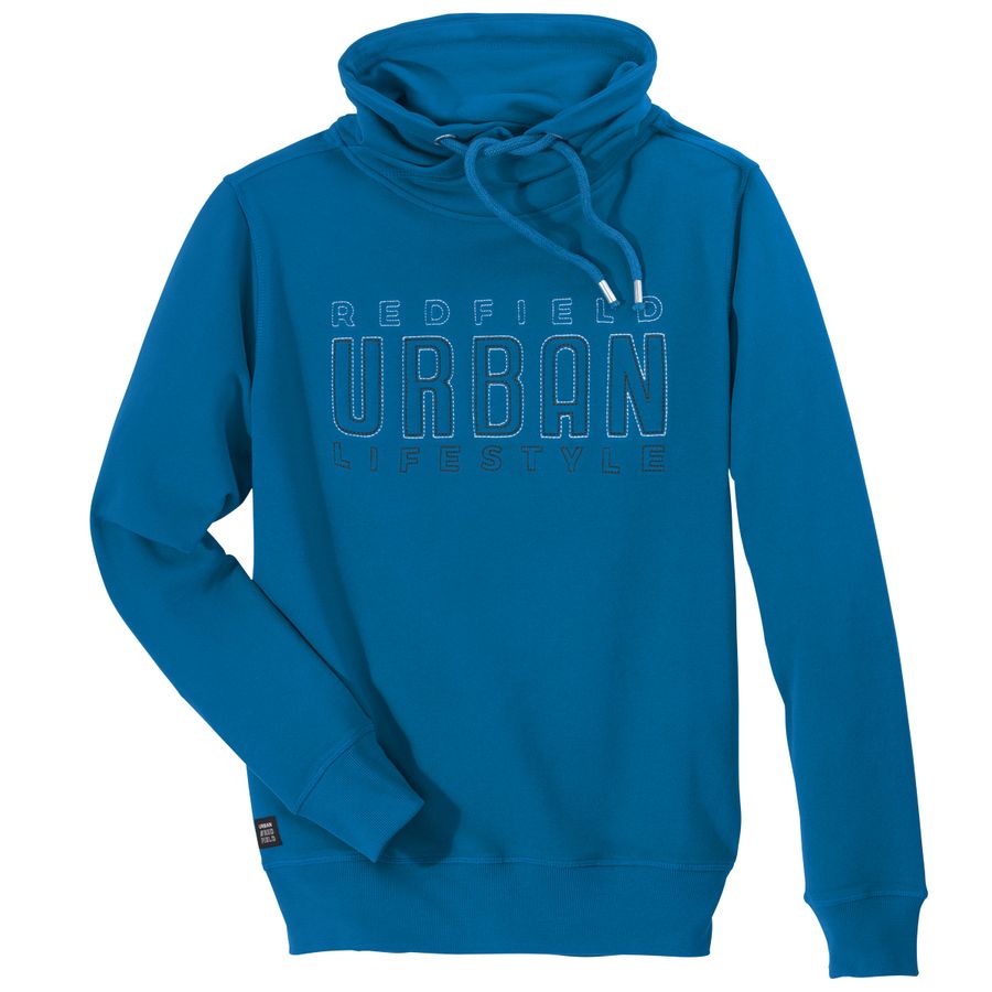 Redfield XXL Sweatshirt aquablau Schlauchkragen