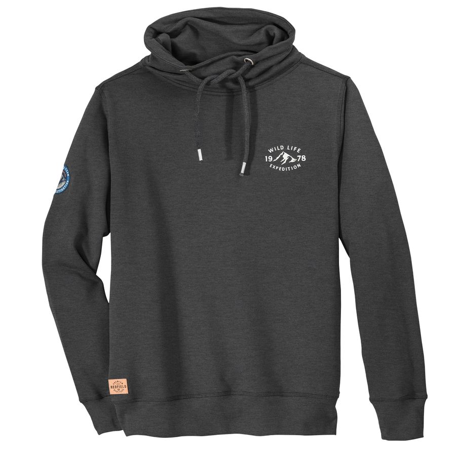 Redfield cooles Sweatshirt Übergröße dunkelgrau