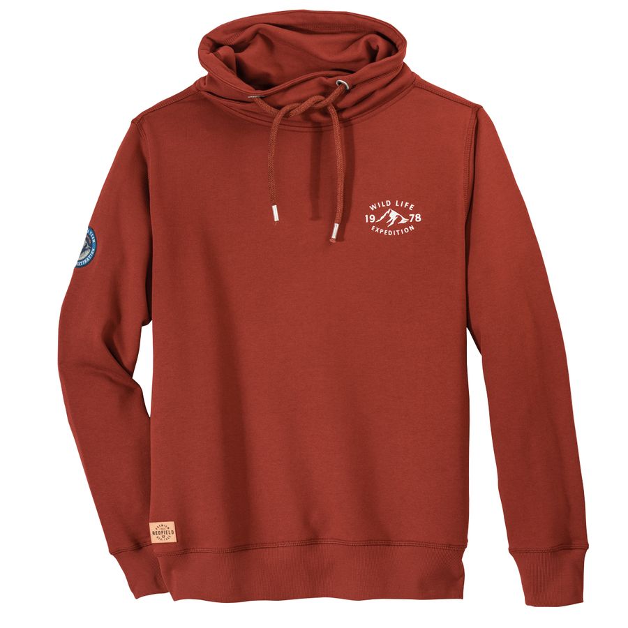 Redfield cooles Sweatshirt Übergröße terracotta