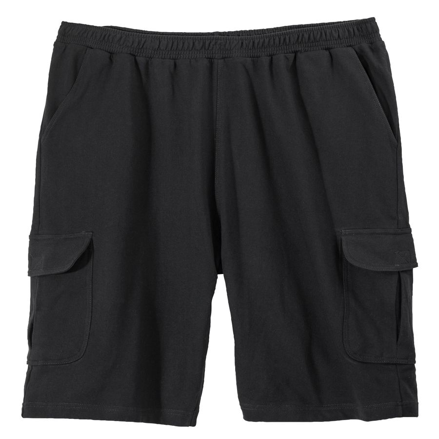 Adamo Sweat-Cargoshorts schwarz große Größen