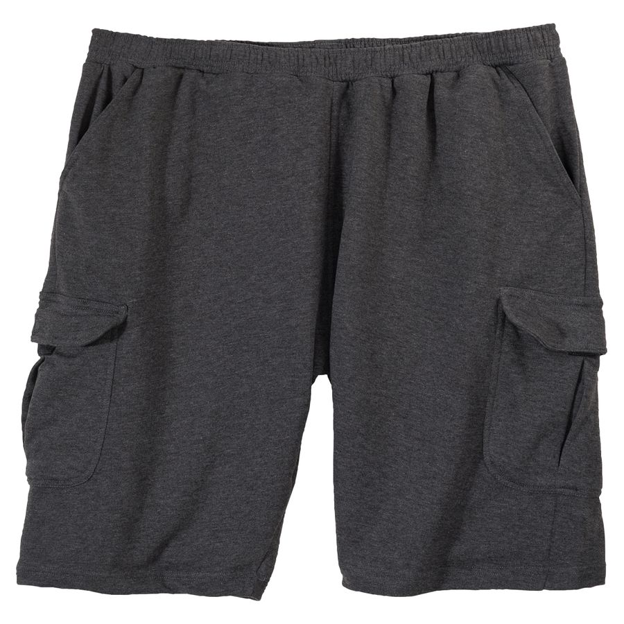 Adamo XXL Sweat-Cargoshorts anthrazit melange