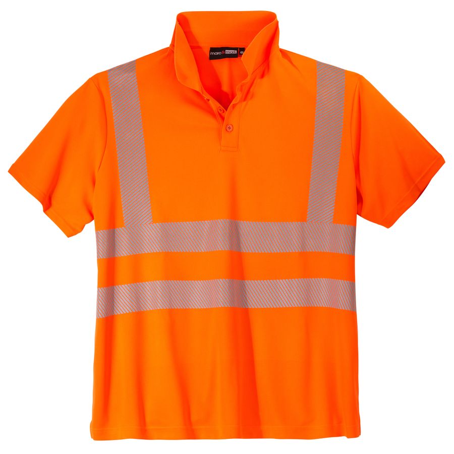 Marc & Mark Warnschutz-Poloshirt XXL neonorange