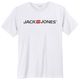 Jack&Jones T-Shirt weiß Logodruck Übergröße JJECORP