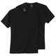 Ceceba Übergrößen T-Shirt 2er-Pack schwarz Rundhals