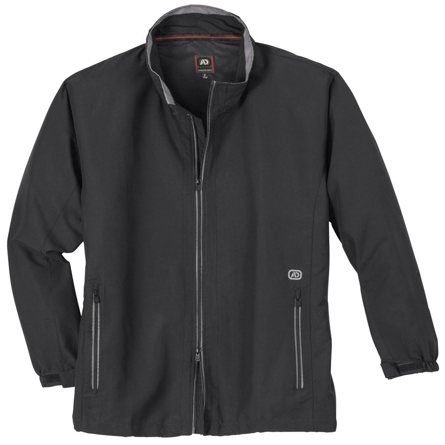 Adamo schwarze Fitnessjacke Übergröße