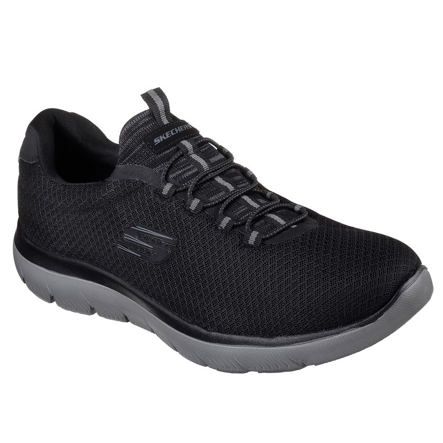 Skechers XXL Slip-On Sneaker Summits schwarz/grau
