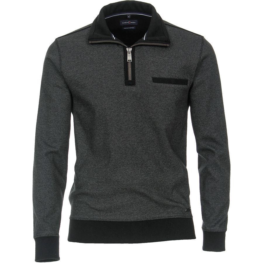 CasaModa Troyer-Sweatshirt XXL anthrazit melange